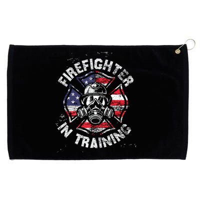 Firefighter In Training Future Thin Red Line Firefighter Grommeted Golf Towel