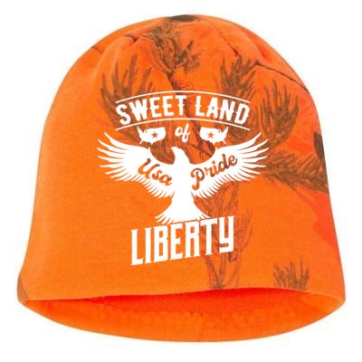 Fun Inspirational Tee Sweet Land Of Liberty Usa Pride Great Gift Kati - Camo Knit Beanie