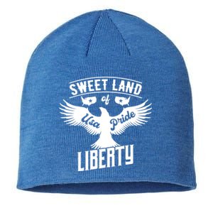 Fun Inspirational Tee Sweet Land Of Liberty Usa Pride Great Gift Sustainable Beanie