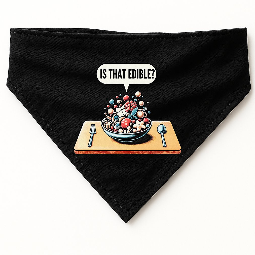 Funny Is That Edible Molecular Gastronomy USA-Made Doggie Bandana