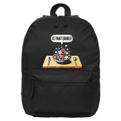 Funny Is That Edible Molecular Gastronomy 16 in Basic Backpack
