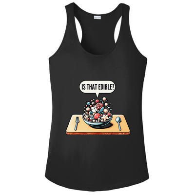 Funny Is That Edible Molecular Gastronomy Ladies PosiCharge Competitor Racerback Tank