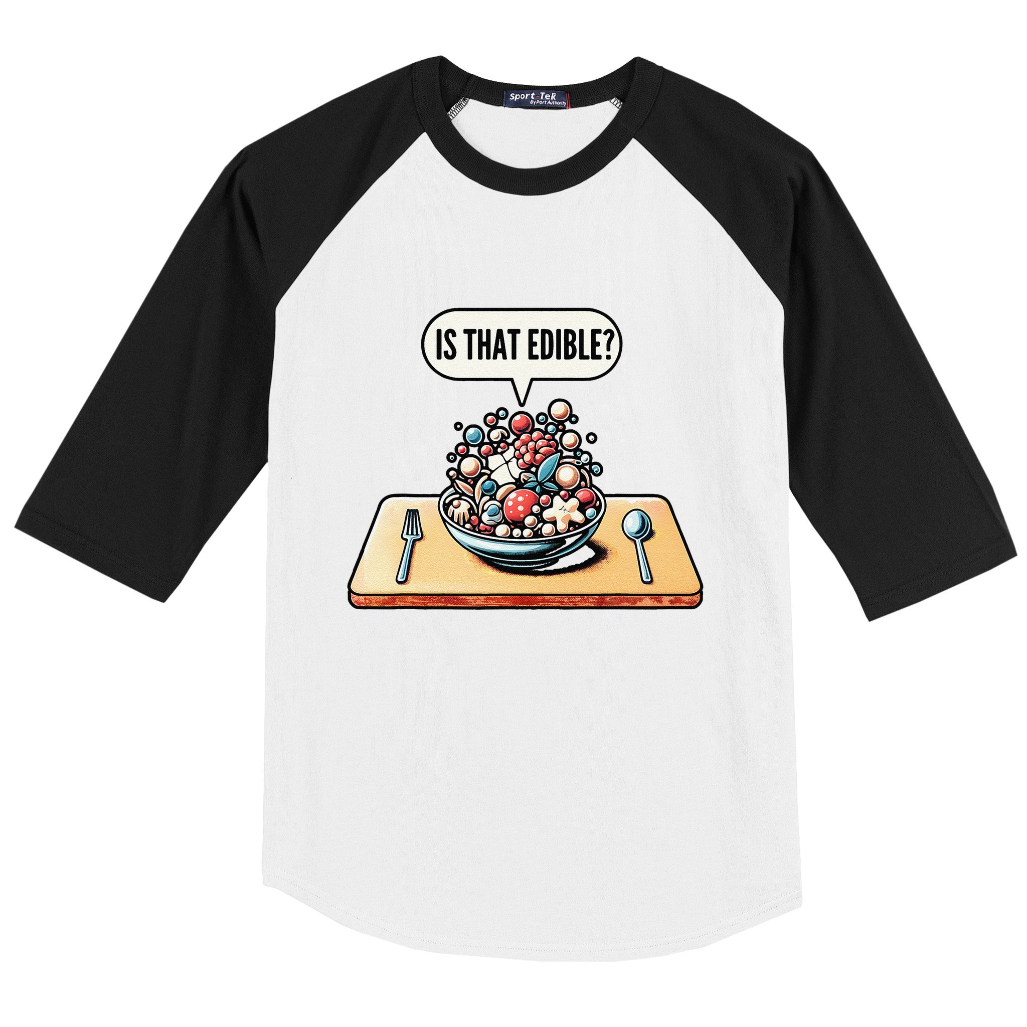Funny Is That Edible Molecular Gastronomy Baseball Sleeve Shirt