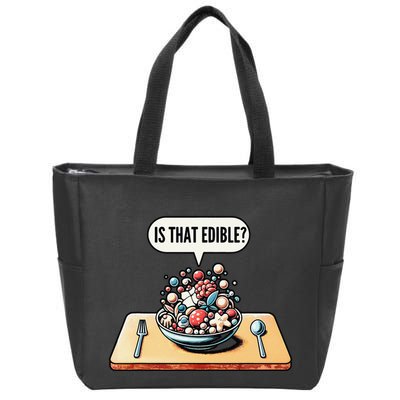 Funny Is That Edible Molecular Gastronomy Zip Tote Bag