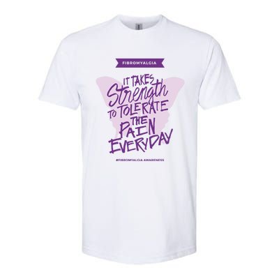 Fibromyalgia It Takes Strength Everyday Gift Fibro Awareness Gift Softstyle CVC T-Shirt