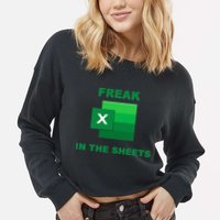 Freak In The Excel Sheets Cropped Pullover Crew
