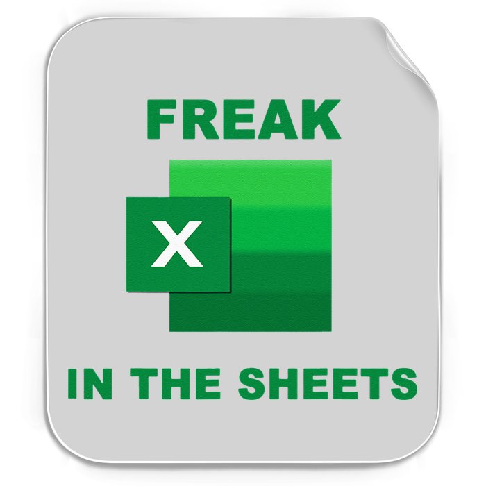 Freak In The Excel Sheets Permanent Decal Sticker