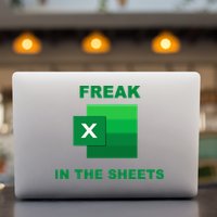 Freak In The Excel Sheets Permanent Decal Sticker