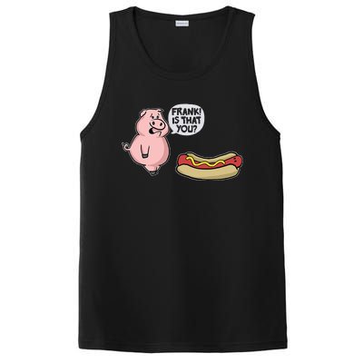 Frank! Is That You Pig And Hot Dog Funny PosiCharge Competitor Tank