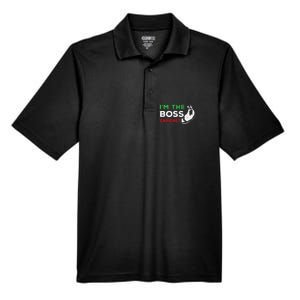 Funny Im The Boss Italian Nonna Nonno Capiche Humor Gift Men's Origin Performance Pique Polo