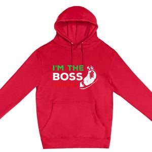 Funny Im The Boss Italian Nonna Nonno Capiche Humor Gift Premium Pullover Hoodie