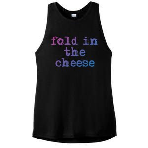 Fold In The Cheese Gift Ladies PosiCharge Tri-Blend Wicking Tank