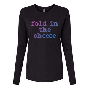 Fold In The Cheese Gift Womens Cotton Relaxed Long Sleeve T-Shirt