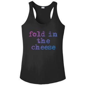 Fold In The Cheese Gift Ladies PosiCharge Competitor Racerback Tank