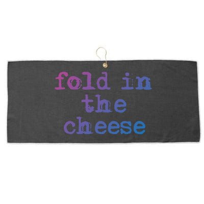 Fold In The Cheese Gift Large Microfiber Waffle Golf Towel