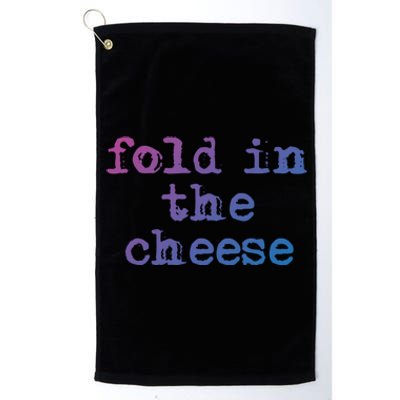 Fold In The Cheese Gift Platinum Collection Golf Towel