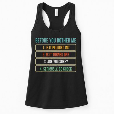 Funny Information Technology Tech Technical Support Gift Womens Tank Top