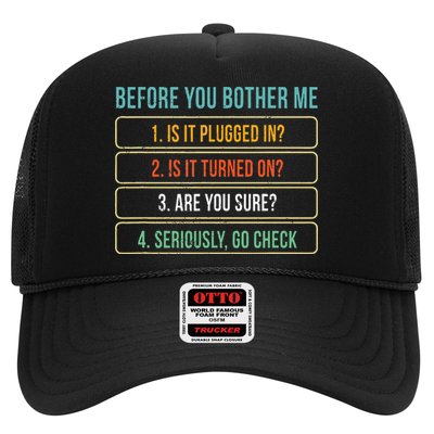 Funny Information Technology Tech Technical Support Gift Trucker Hat