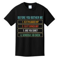 Funny Information Technology Tech Technical Support Gift Kids T-Shirt