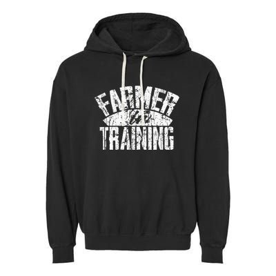 Farmer In Training Farmer Gift Garment-Dyed Fleece Hoodie