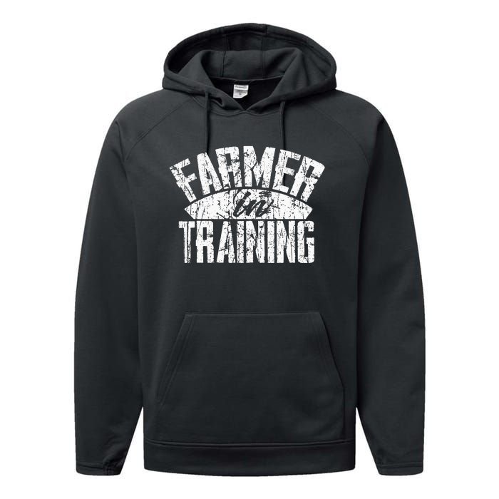 Farmer In Training Farmer Gift Performance Fleece Hoodie