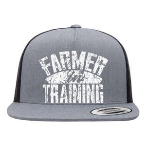 Farmer In Training Farmer Gift Flat Bill Trucker Hat