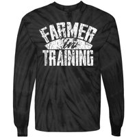 Farmer In Training Farmer Gift Tie-Dye Long Sleeve Shirt