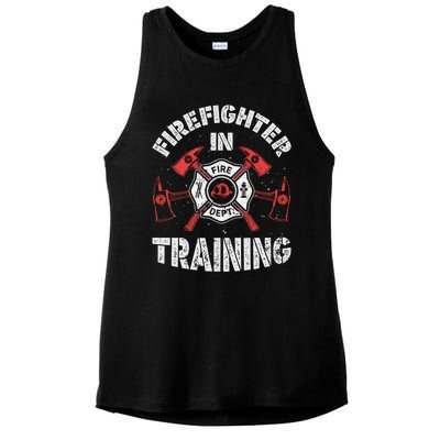 Firefighter In Training Funny Fire Firefighting Funny Gift Gift Ladies PosiCharge Tri-Blend Wicking Tank