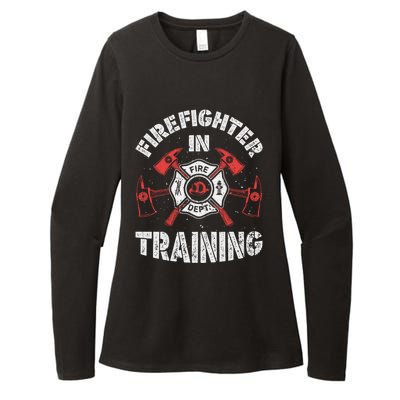 Firefighter In Training Funny Fire Firefighting Funny Gift Gift Womens CVC Long Sleeve Shirt