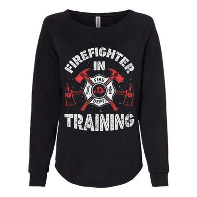 Firefighter In Training Funny Fire Firefighting Funny Gift Gift Womens California Wash Sweatshirt