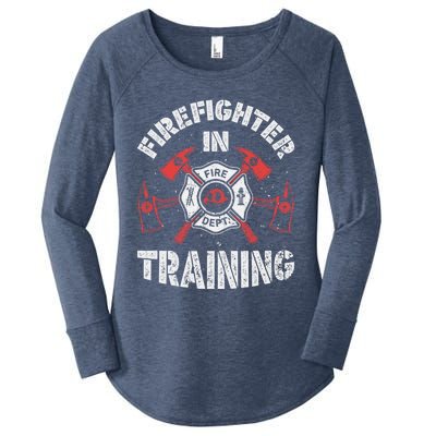 Firefighter In Training Funny Fire Firefighting Funny Gift Gift Women's Perfect Tri Tunic Long Sleeve Shirt