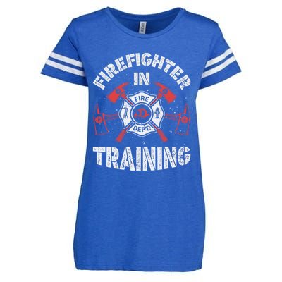 Firefighter In Training Funny Fire Firefighting Funny Gift Gift Enza Ladies Jersey Football T-Shirt