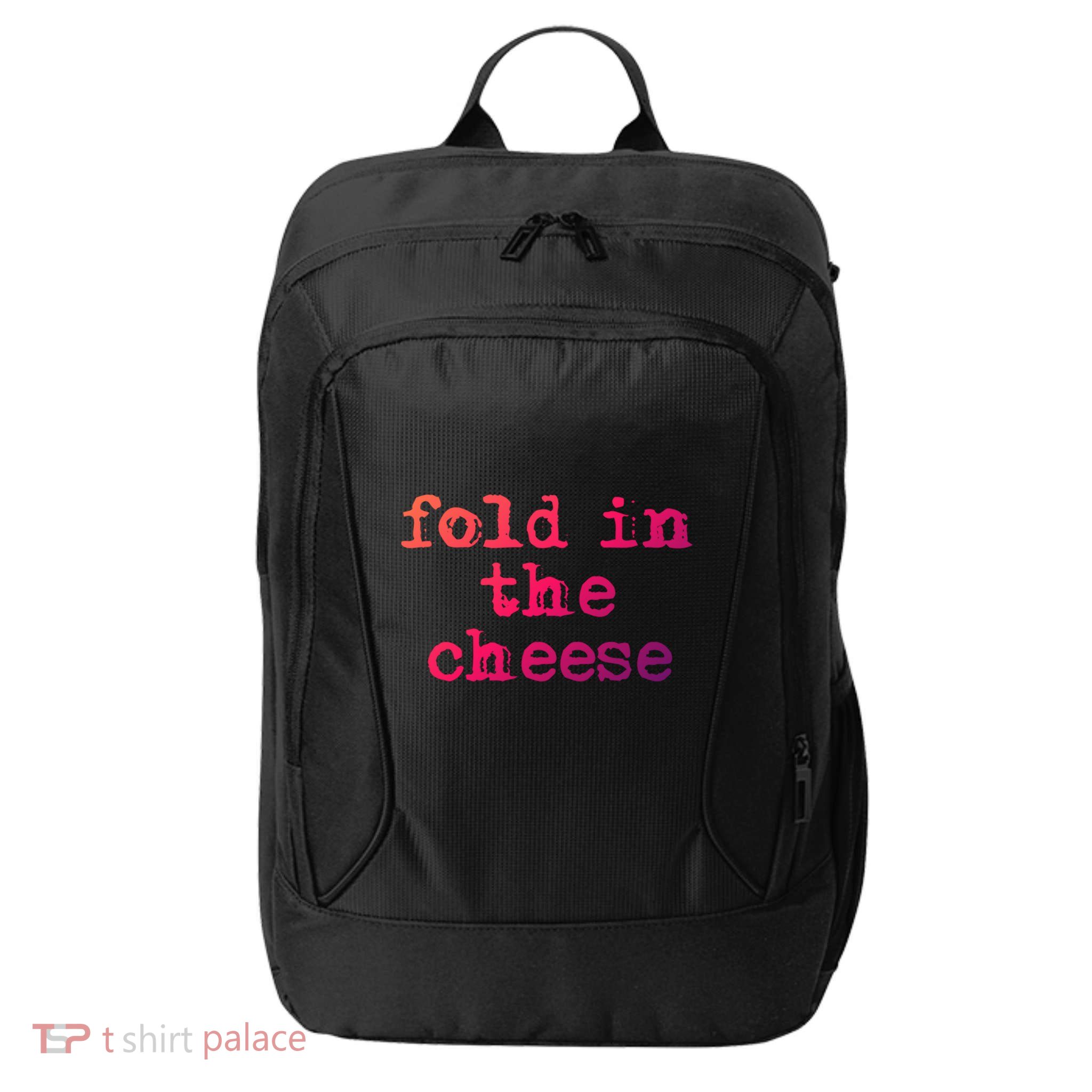 Fold In The Cheese Gift City Backpack