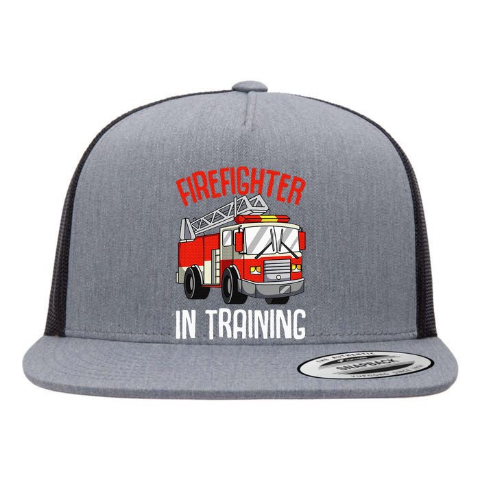 Firefighter in Training Fireman Firefighting Flat Bill Trucker Hat