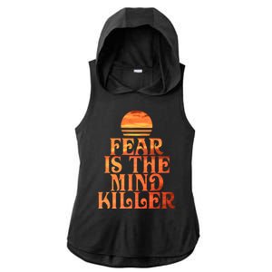 Fear Is The Mind Killer Ladies PosiCharge Tri-Blend Wicking Draft Hoodie Tank