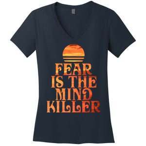 Fear Is The Mind Killer Women's V-Neck T-Shirt