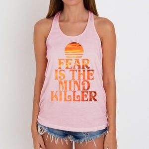 Fear Is The Mind Killer Women's Knotted Racerback Tank