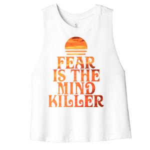 Fear Is The Mind Killer Women's Racerback Cropped Tank