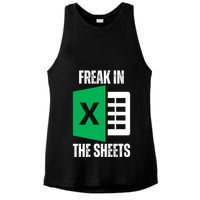 Freak In The Sheets Excel Spreadsheet Funny Office Jokes Ladies PosiCharge Tri-Blend Wicking Tank