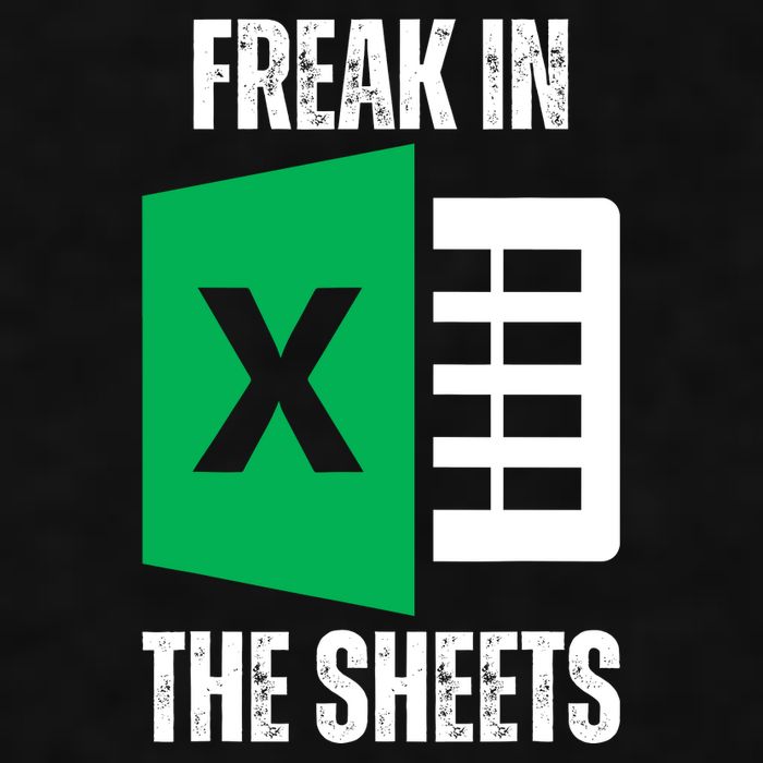 Freak In The Sheets Excel Spreadsheet Funny Office Jokes Ladies PosiCharge Tri-Blend Wicking Tank