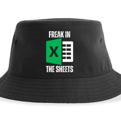 Freak In The Sheets Excel Spreadsheet Funny Office Jokes Sustainable Bucket Hat