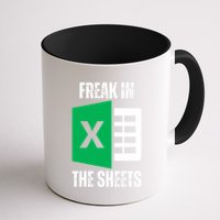 Freak In The Sheets Excel Spreadsheet Funny Office Jokes Mug