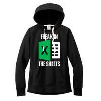 Freak In The Sheets Excel Spreadsheet Funny Office Jokes Women's Fleece Hoodie