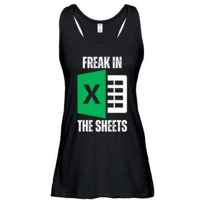 Freak In The Sheets Excel Spreadsheet Funny Office Jokes Ladies Essential Flowy Tank