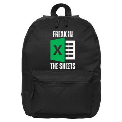 Freak In The Sheets Excel Spreadsheet Funny Office Jokes 16 in Basic Backpack