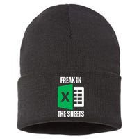 Freak In The Sheets Excel Spreadsheet Funny Office Jokes Sustainable Knit Beanie