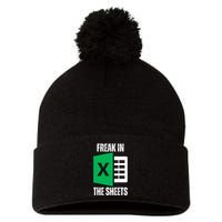 Freak In The Sheets Excel Spreadsheet Funny Office Jokes Pom Pom 12in Knit Beanie