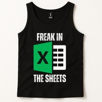 Freak In The Sheets Excel Spreadsheet Funny Office Jokes Tank Top
