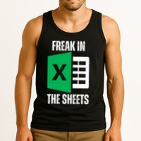 Freak In The Sheets Excel Spreadsheet Funny Office Jokes Tank Top