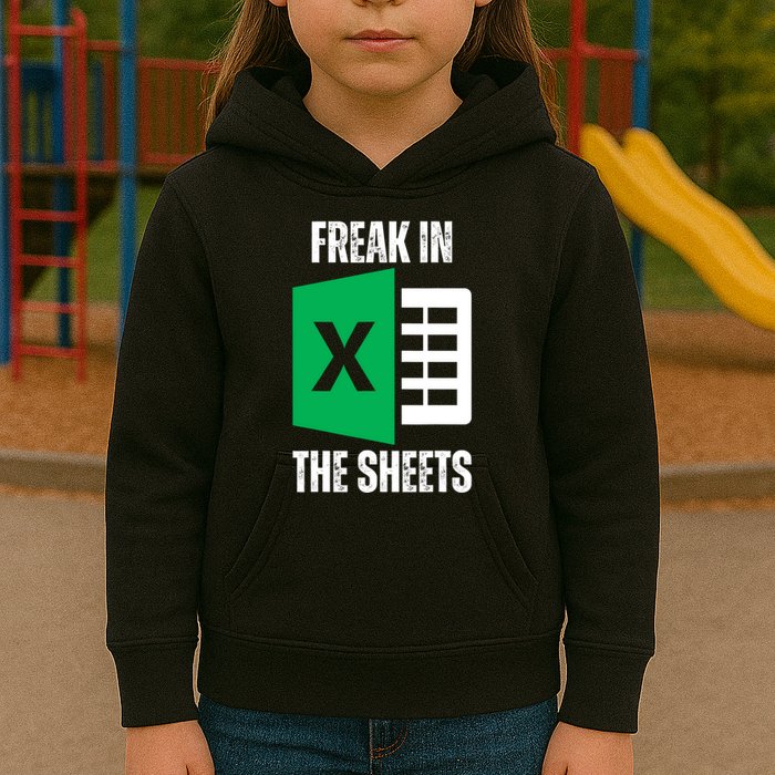 Freak In The Sheets Excel Spreadsheet Funny Office Jokes Kids Hoodie